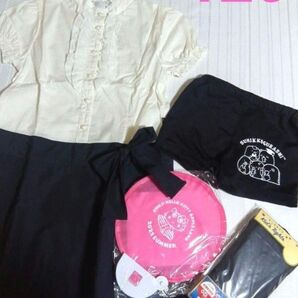 ☆4個セット 120 ワンピース 1部丈スパッツ うちわ タイツ 女の子