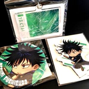 MAPPA TSUTAYA 呪術廻戦miniアニメ原画展 描き下ろし アクリルスタンド アクリルキーホルダー 缶バッジ 伏黒