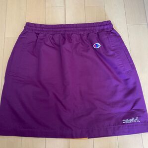 X-girl Champion コラボ ミニスカート パープル