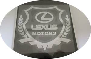 【新品・即決】LEXUS レクサス シルバー ステッカー 5.5cm×6cm 給油口 ボディ ガラス