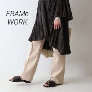 【週末限定価格】新品★FRAMeWORK フレームワークス コットンポリセンターシームパンツ