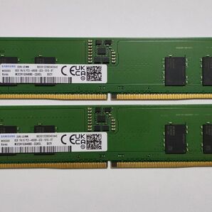 Samsung メモリ DDR5-4800Mhz (PC5-38400) 8GB×2枚 16GB 正常動作品