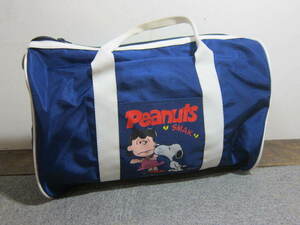 【　スヌーピー　Peanuts　ボストンバッグ　】　　　　　　　　昭和レトロアニメナイロンバッグかばん鞄