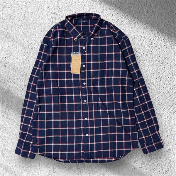 00’s ネルシャツ アメカジ シャツ 長袖 チェック柄 メンズ 古着 トップス