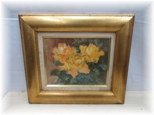 Art hand Auction E3601 Guaranteed authentic Artist: Takashi Imai Title: Flowers Painting Oil painting Framed, Painting, Oil painting, Still life