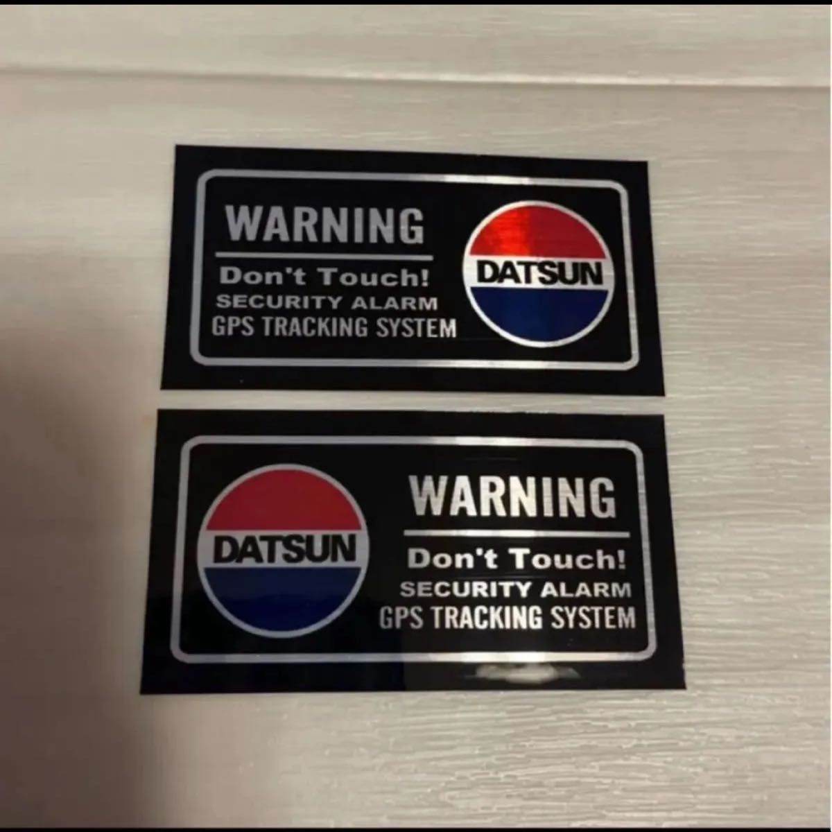 ダットサン　セキュリティステッカー