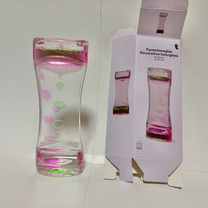 オイルタイマー フライングタイガー ピンク 緑 オイル時計 置き物