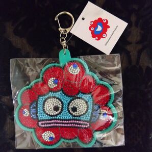 【値下げ】大阪関西万博 EXPO2025 ミャクミャク ハンギョドン サンリオ キラキラレザーキーホルダー