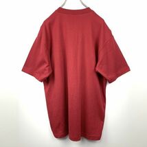 BOULE MICHE ポケット Tシャツ ワインレッド Lサイズ 日本製 ジャパンオールド_画像3