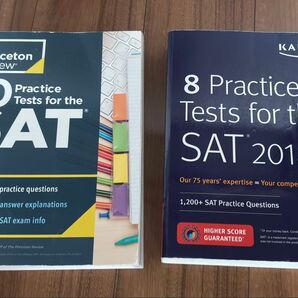 SAT対策問題集 2冊セット Princeton Review & Kaplan