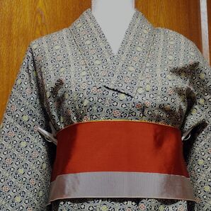 単衣着物 &半幅帯 レトロ