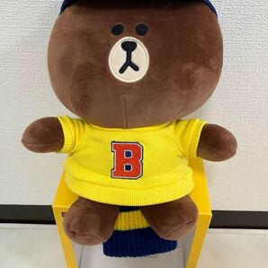 ブラウン ゴルフ ドライバーカバー LINE FRIENDS