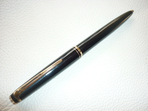 ■希少 美品 1960年代！MONTBLANC モンブラン No28 ボールペン 黒軸 全長12.8ｃｍ レバー式