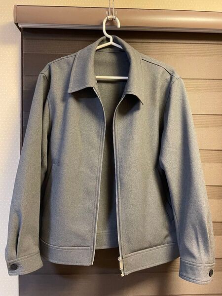 GUメンズ ブルゾン グレー ジップアップ アウター ジャケット