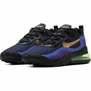 ☆NIKE AIR MAX 270 REACT 黒/紺/青/紫/金/蛍光緑 28.5cm ナイキ エア マックス 270 リアクト AO4971-005