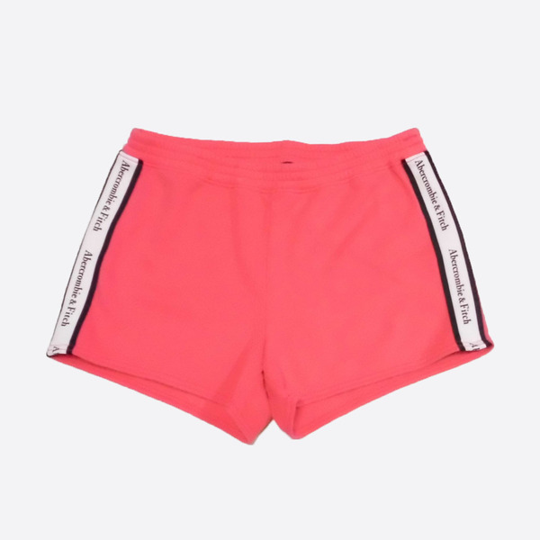 ★SALE★Abercrombie & Fitch/アバクロ★ロゴテープスウェットショートパンツ (Pink/S)