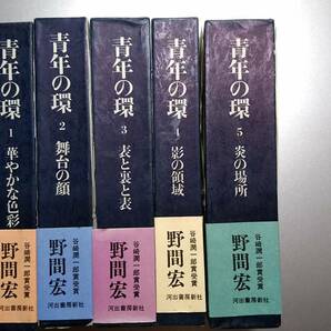 野間宏著 「青年の環」 全５巻セット 谷崎潤一郎賞受賞 河出書房新社 １９７１年発行の画像2