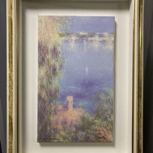 版画 ジクレー フランス風景画【 岡義実】サインあり 『美術市場』『美術年鑑』掲載 美品 箱あり