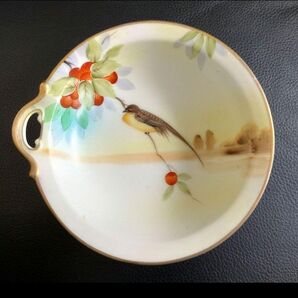 訳ありバーゲン品★名古屋製陶所」鳥絵皿