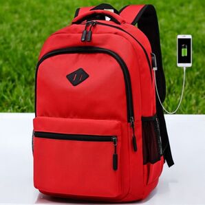 ビジネスリュック リュック メンズ バックパック リュックサック 軽量 PC パソコン ジム 通勤 通学 大容量 新品 赤色 最安