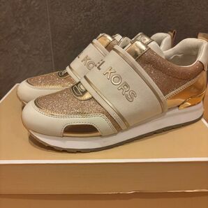 MICHAEL KORS スニーカー ホワイト/ゴールド 22cm