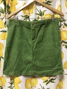 Roxy Roxy Gorduroy Miniskirt Green l