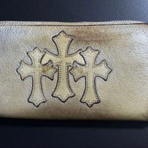 激レアカラー 正規品!購入証明付き!CHROME HEARTS クロムハーツ セメタリークロス ウォレット 財布