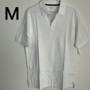 amazon essentials ホワイト ポロシャツ メンズ Mサイズ 半袖ポロシャツ 白
