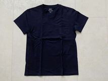 アダムエロペ VネックTシャツ Mサイズ 美品 Tシャツ ネイビー_画像1