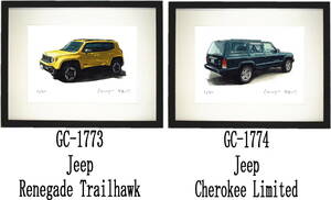 GC-1773 Jeep renegade *GC-1774 Jeep Cherokee limitation version .300 part autograph autograph have frame settled * author flat right .. hope number . please choose.