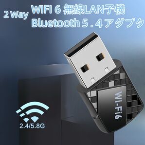WIFI6 Bluetooth5.4 USB無線lan子機 Bluetoothアダプタ ドングル レシーバー 無線LANアダプタ