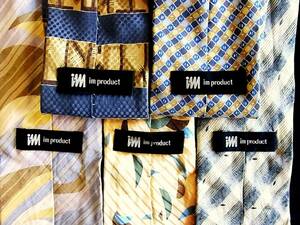 * super SALE*N1299[ all *[ Miyake one raw ] Issey Miyake. necktie 5 pcs set .! super bargain!] necktie ③