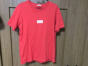 ジーユー☆GU☆コカ・コーラ★Coca-Cola☆半袖Tシャツ コットンTシャツ M 赤 レッド