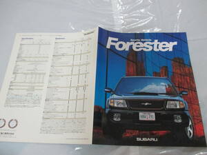 庫28649　カタログ ■ＳＵＢＡＲＵ　■フォレスター　Forester　Sport　Vehicle　■1997.2月　発行●　