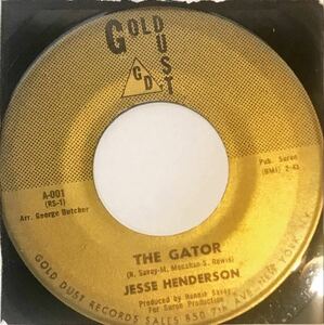 [試聴]マイナーFUNK45s　Jesse Henderson // The Gator / What Happened [EP]1968年USオリジナル ファンク レアグルーヴ ファンキー 7