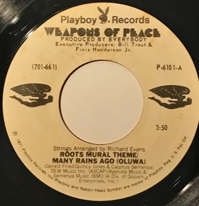 [試聴]USオリジ メロウDISCO45s　Weapons Of Peace // Roots Mural Theme / This Life's [EP]アーバンmellowソウルsoul ディスコ 7