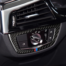 BMW　5シリーズ　G30/G38　カーボン製　ヘッドライトスイッチカバー　1個　3色タイプ　送料無料_画像7