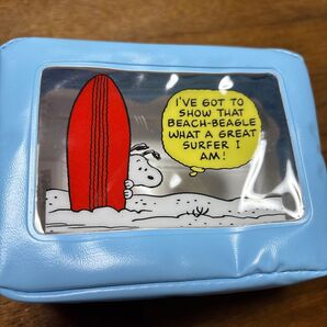 付録 スヌーピー サーフィン ポーチ 水色