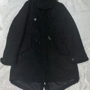 STUDIOUS 1 メルトンモッズコート ブラック アウター