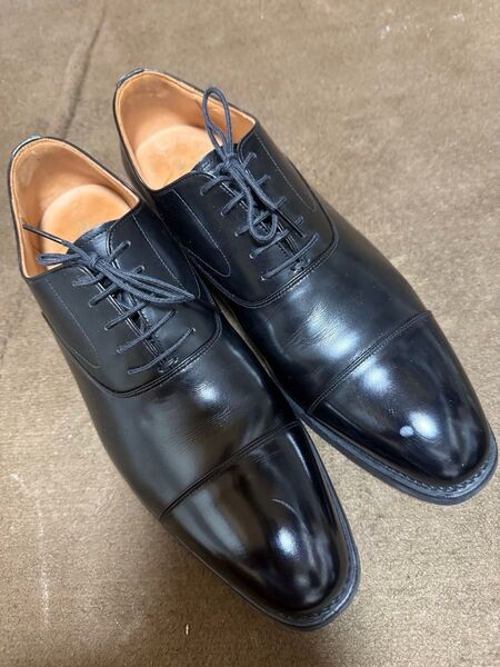 スコッチグレイン ビジネスシューズ 紳士靴 ストレートチップ 黒