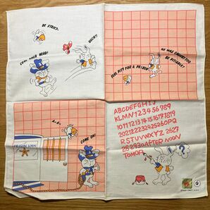 RUST CRAFT U.S.A. ヴィンテージ ハンカチ うさぎ柄 昭和レトロ お弁当包み