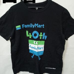 FamilyMart ファミリーマート 40th Tシャツ ブラック