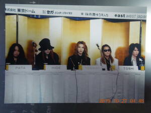 X JAPAN ブロマイド 写真 48 / YOSHIKI Toshl TOSHI HIDE PATA HEATH