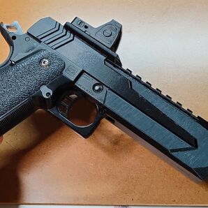 SSP4軽量分割スライドのみ ガスハイキャパ4.3用 トップレール20ミリとRMRマウントプレート