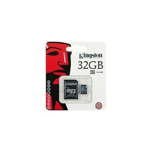 【新品・未開封】 送料94円～キングストン Kingston microSDHC カード 32GB クラス 4 SD変換アダプタ付 SDC4/32GB ①