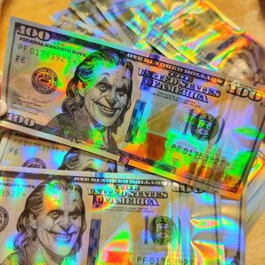 ドル紙幣ギフト袋ジッパー付きハロウィンにもジョーカー、エイリアン