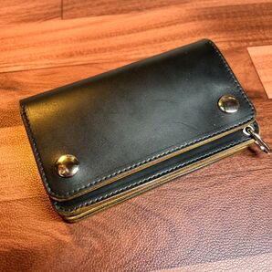【トラッカーウォレットミドル】 3層 ホースバット ハンドメイド