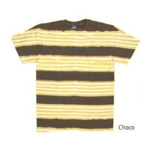 Good On グッドオン ダブル ボーダー Tシャツ チョコ S