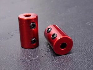 2X4/2MM-4MM/ aluminium / rod joint / connection for / Capri navy blue / hex socket set screw / red / strut coupler joint 