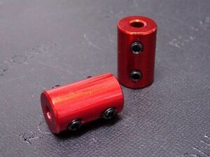 3X6/ 3MM-6MM/ aluminium / rod joint / connection for / Capri navy blue / hex socket set screw / red / strut coupler joint 